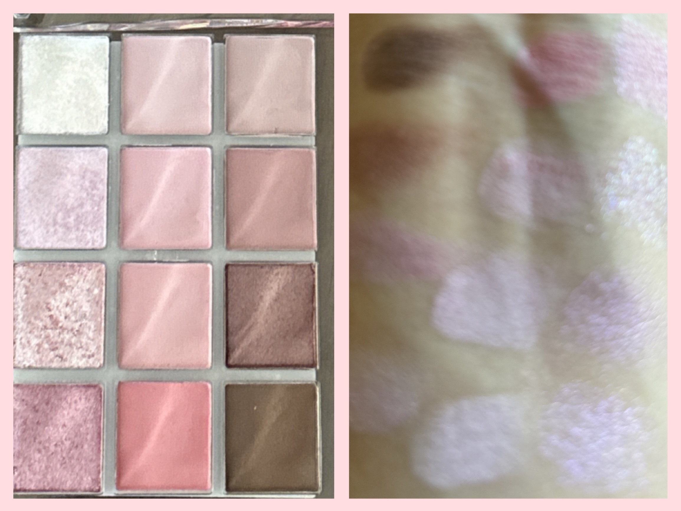 水面アイシャドウパレット 01 桜貝ピンク/COLORROSE/アイシャドウパレットを使ったクチコミ（3枚目）