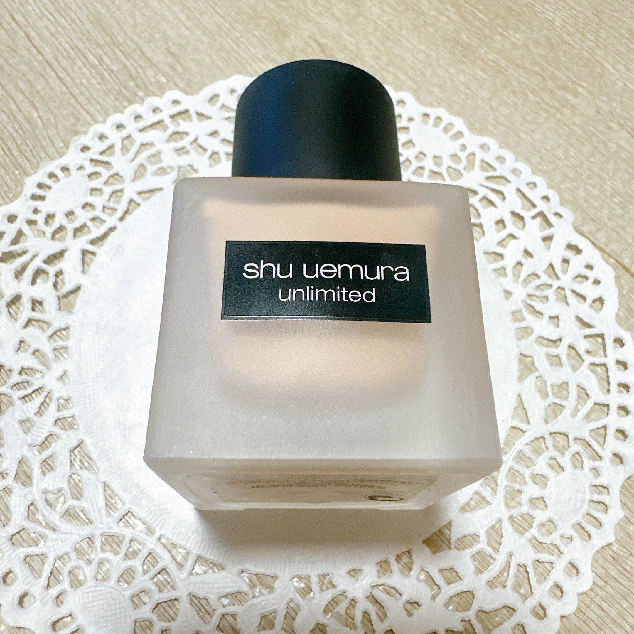 アンリミテッド ラスティング フルイド/shu uemura/リキッドファンデーションを使ったクチコミ（2枚目）