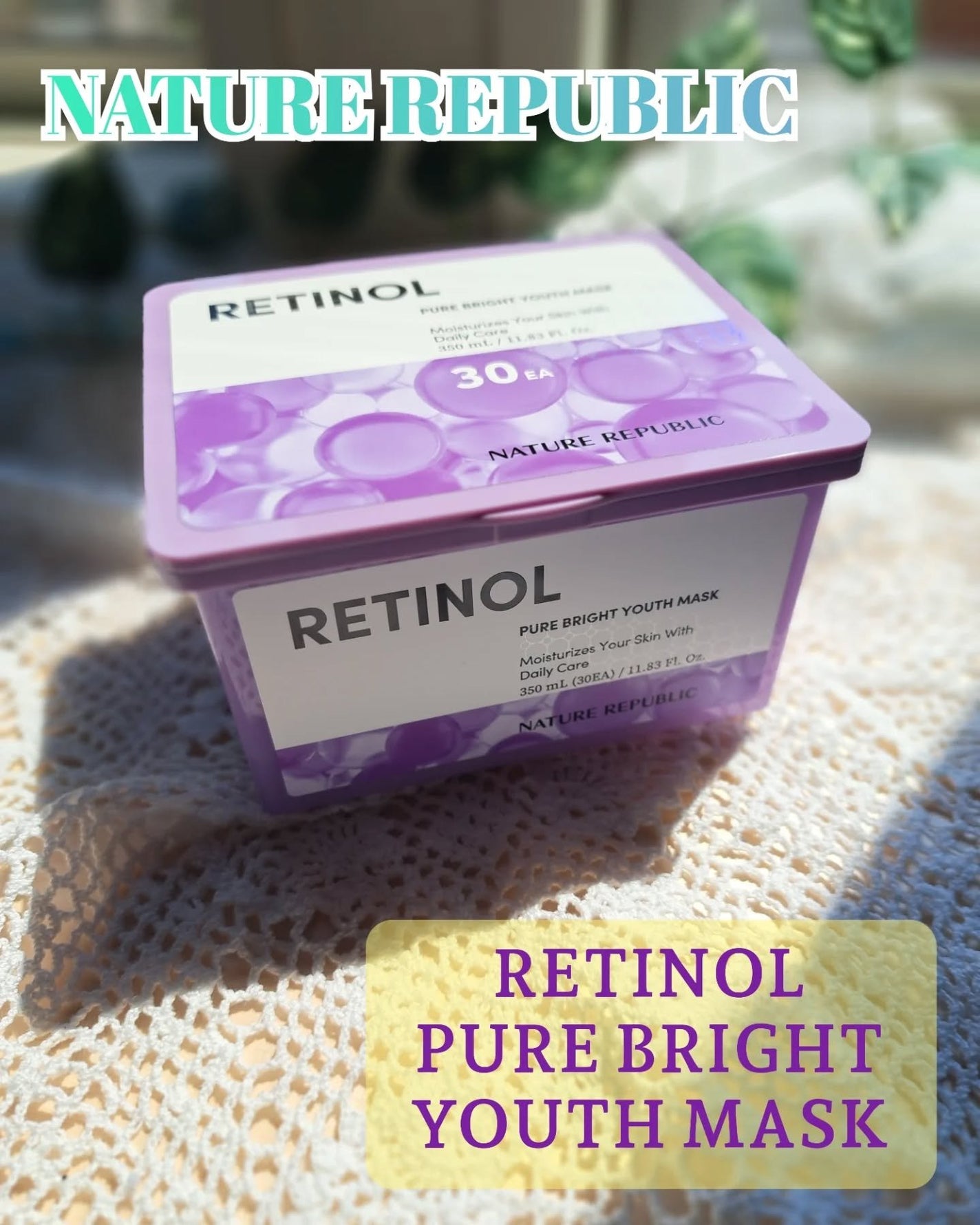 レチノールピュアブライトユースマスク30枚入/ネイチャーリパブリック/シートマスク・パックを使ったクチコミ(1枚目)