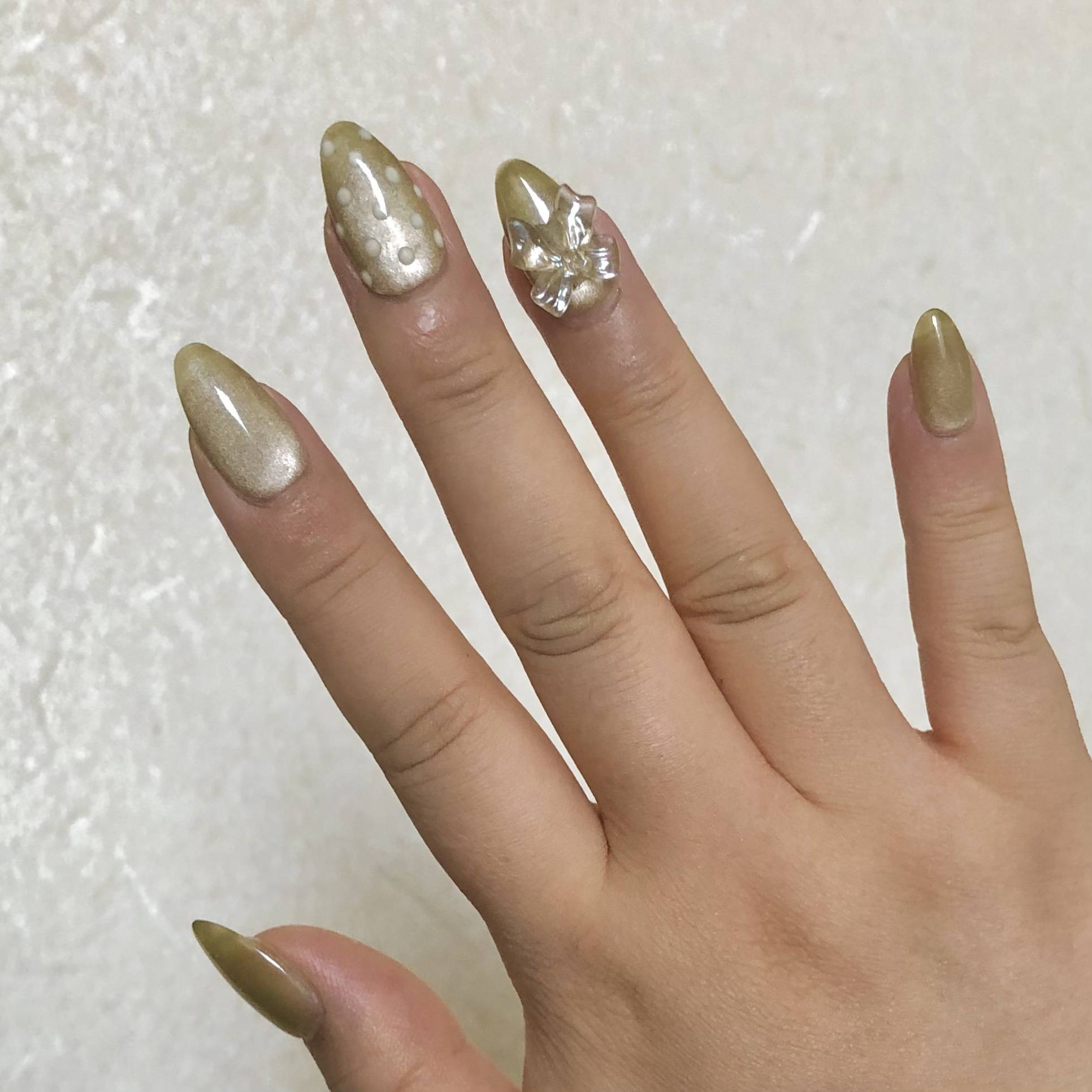 5ミクロンマグネット/ネイル工房/ジェルネイルを使ったクチコミ（2枚目）