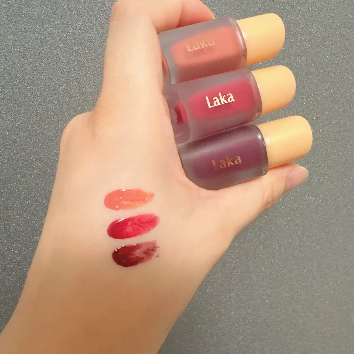 フルーティーグラムティント/Laka/リップティントを使ったクチコミ(2枚目)