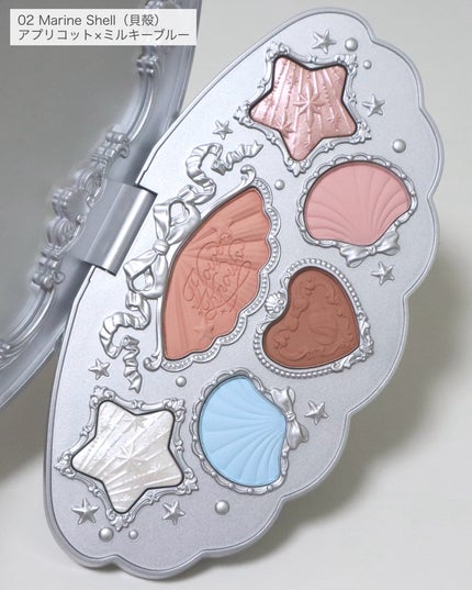 シェルズジュエルコレクション 6色アイシャドウパレット/FlowerKnows/アイシャドウパレットを使ったクチコミ(4枚目)