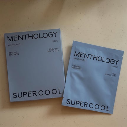 MENTHOLOGY クーリングマスクパック/menthology/シートマスク・パックを使ったクチコミ(1枚目)