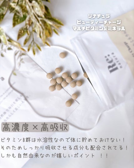 リナチュラ ビューティーチャージ マルチビタミン&ミネラル/Re:natura/美容サプリメントを使ったクチコミ(2枚目)