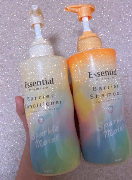 エッセンシャルプレミアム バリアシャンプー・コンディショナー スパークルモイスト/エッセンシャル/市販シャンプーを使ったクチコミ(1枚目)