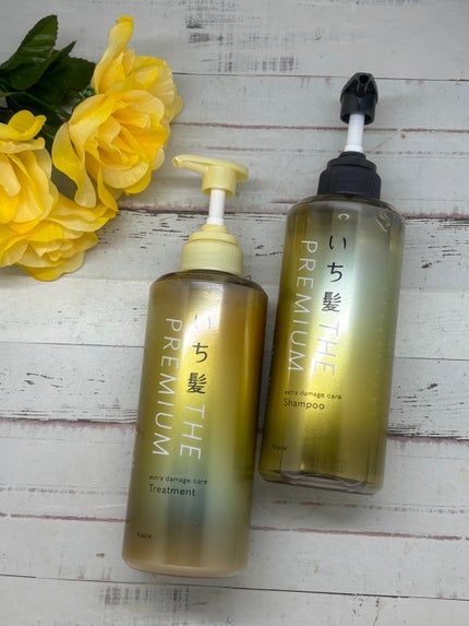 THE PREMIUM エクストラダメージケアシャンプー/トリートメント(シャイニーモイスト)/いち髪/市販シャンプーを使ったクチコミ(1枚目)