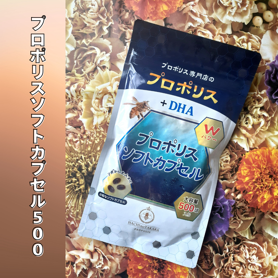 プロポリスソフトカプセル500/蜂の宝本舗/健康サプリメントを使ったクチコミ（1枚目）