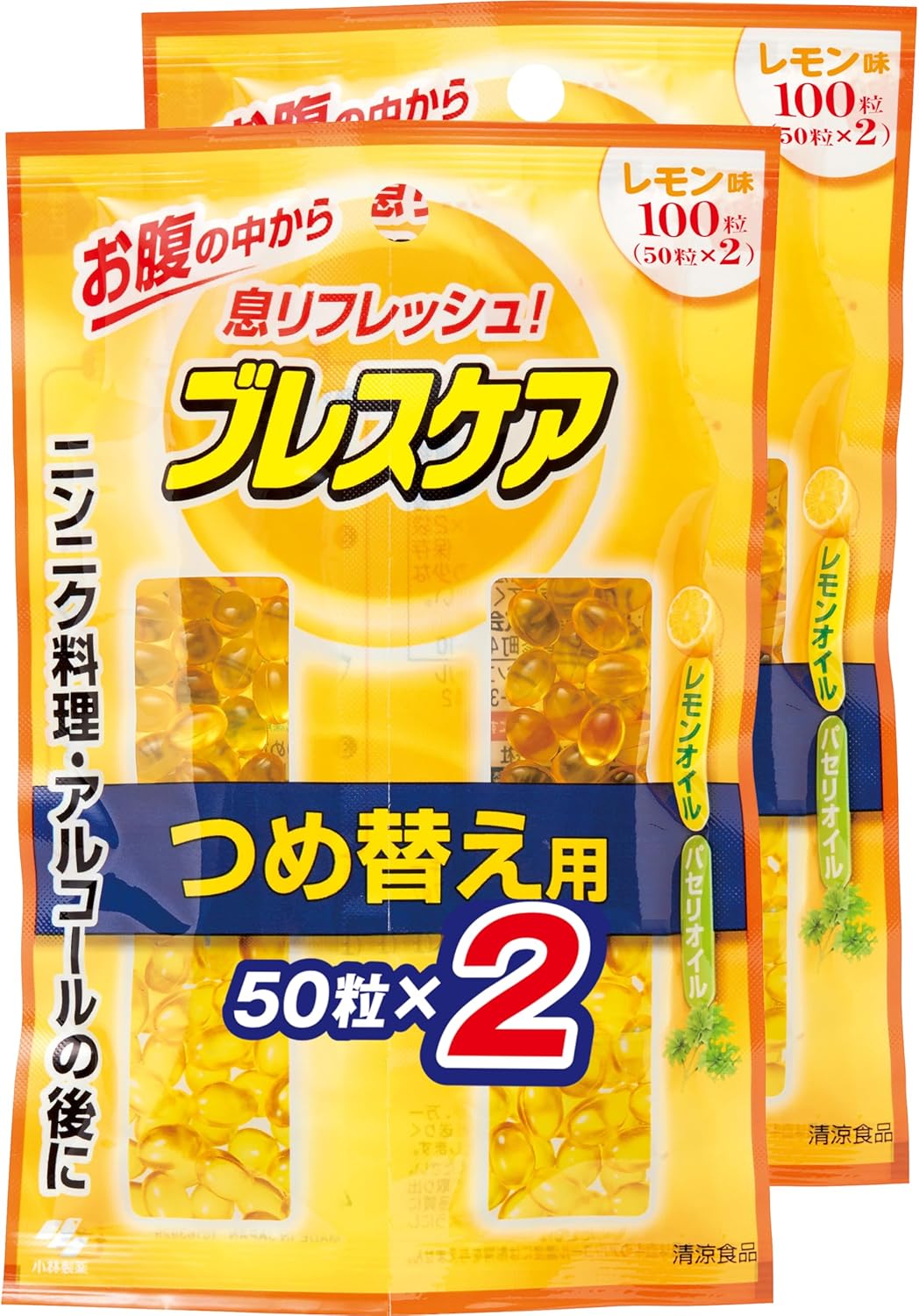 ブレスケア レモン味 つめ替え用 100粒