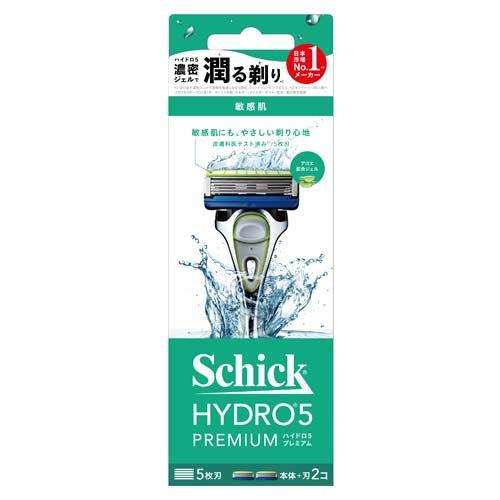 シック ハイドロ5 プレミアム 敏感肌 本体+刃2個付 (1セット)
