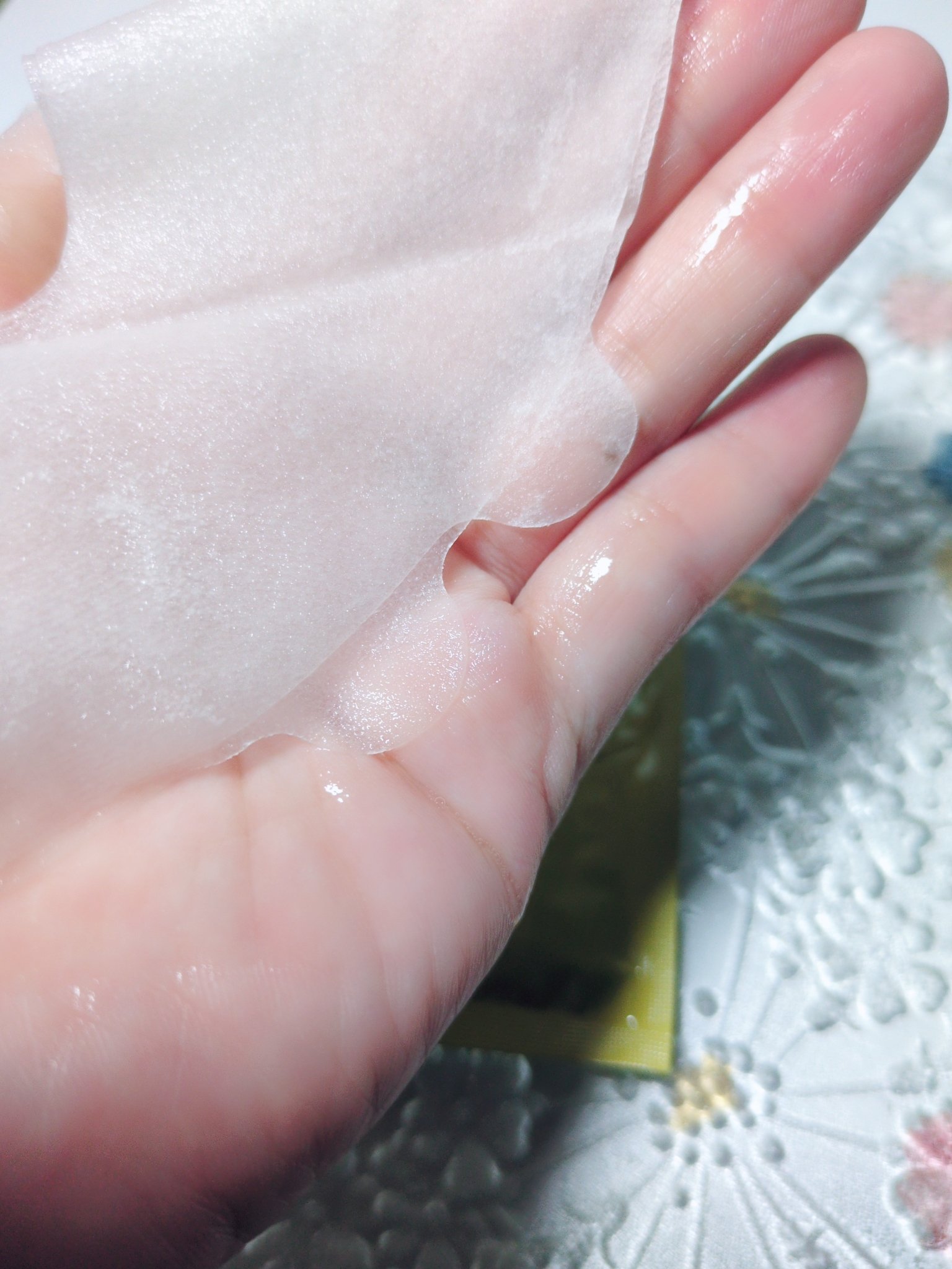 Lacccheシートマスク　 クリア（さっぱり)/laccche/シートマスク・パックを使ったクチコミ（3枚目）