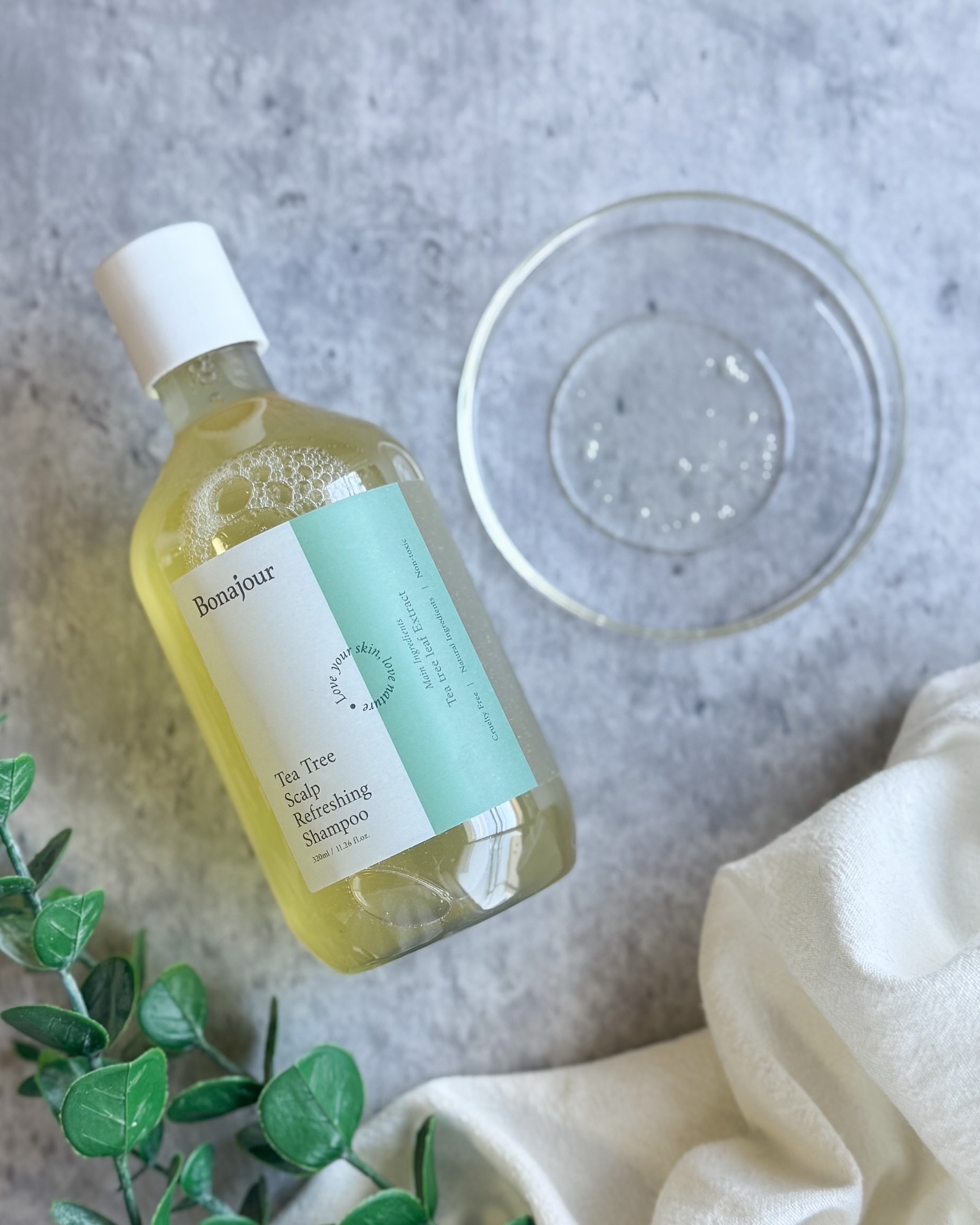 ティーツリースカルプリフレシングシャンプー/Bonajour/シャンプー・コンディショナーを使ったクチコミ（1枚目）