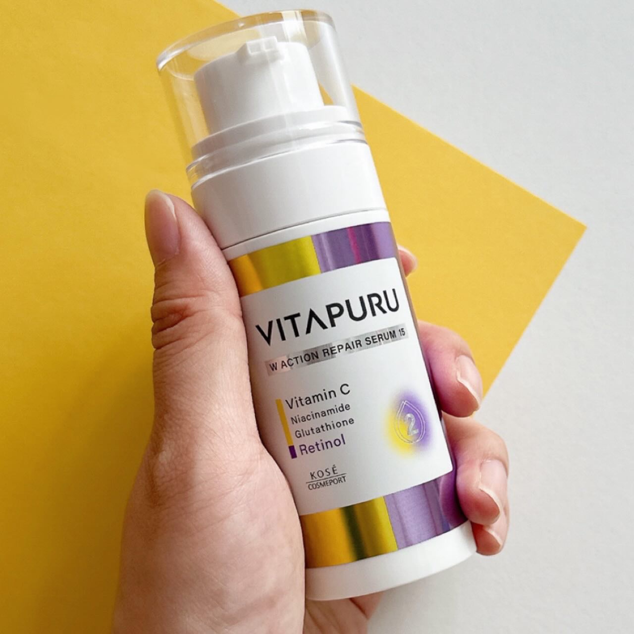 ビタプル ダブルアクション リペアセラム 15/VITAPURU/美容液を使ったクチコミ（3枚目）