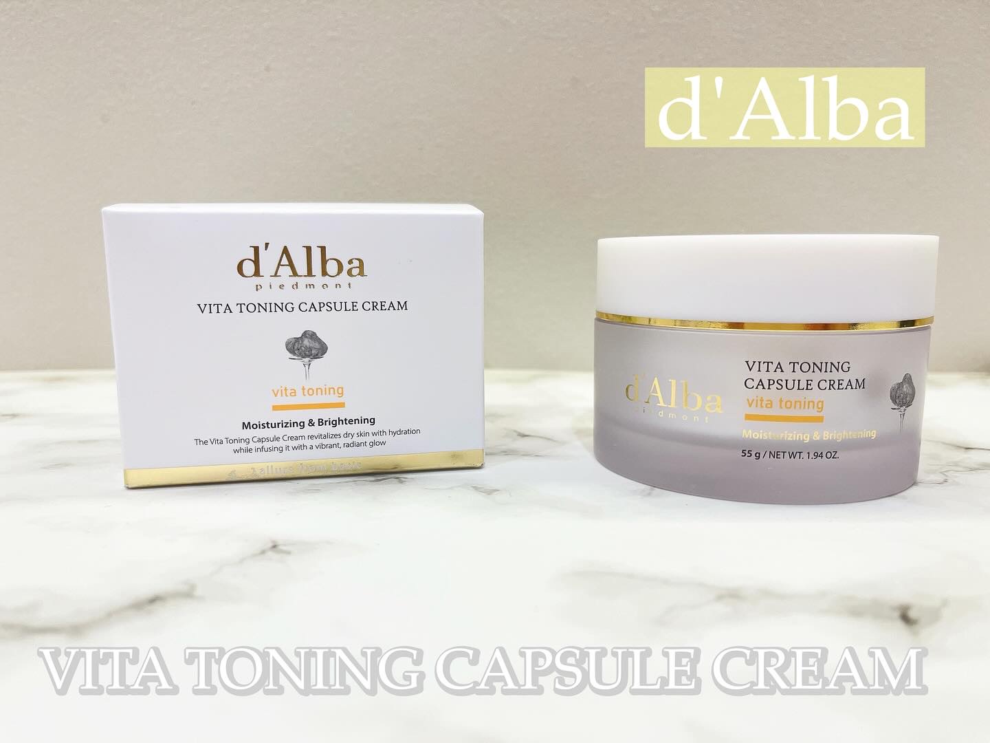 ビタトーニングカプセルクリーム/ダルバ/フェイスクリームを使ったクチコミ（1枚目）