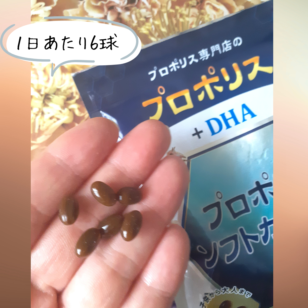 プロポリスソフトカプセル500/蜂の宝本舗/健康サプリメントを使ったクチコミ(4枚目)