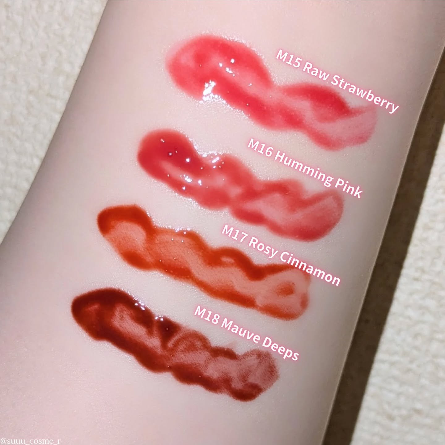 ジューシーデューイグロウティント/dasique/リップティントを使ったクチコミ（3枚目）