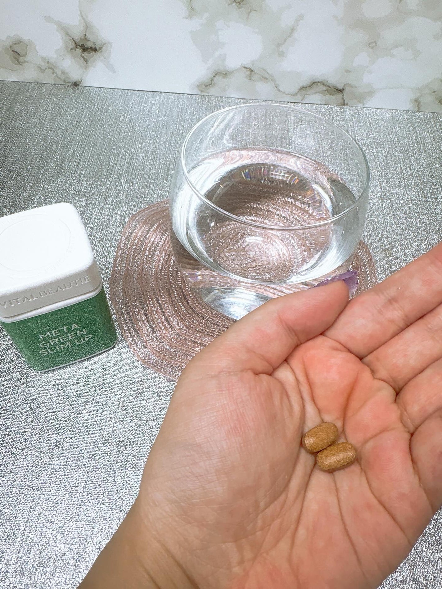 メタグリーンスリムアップ/VITALBEAUTIE/ボディサプリメントを使ったクチコミ(3枚目)