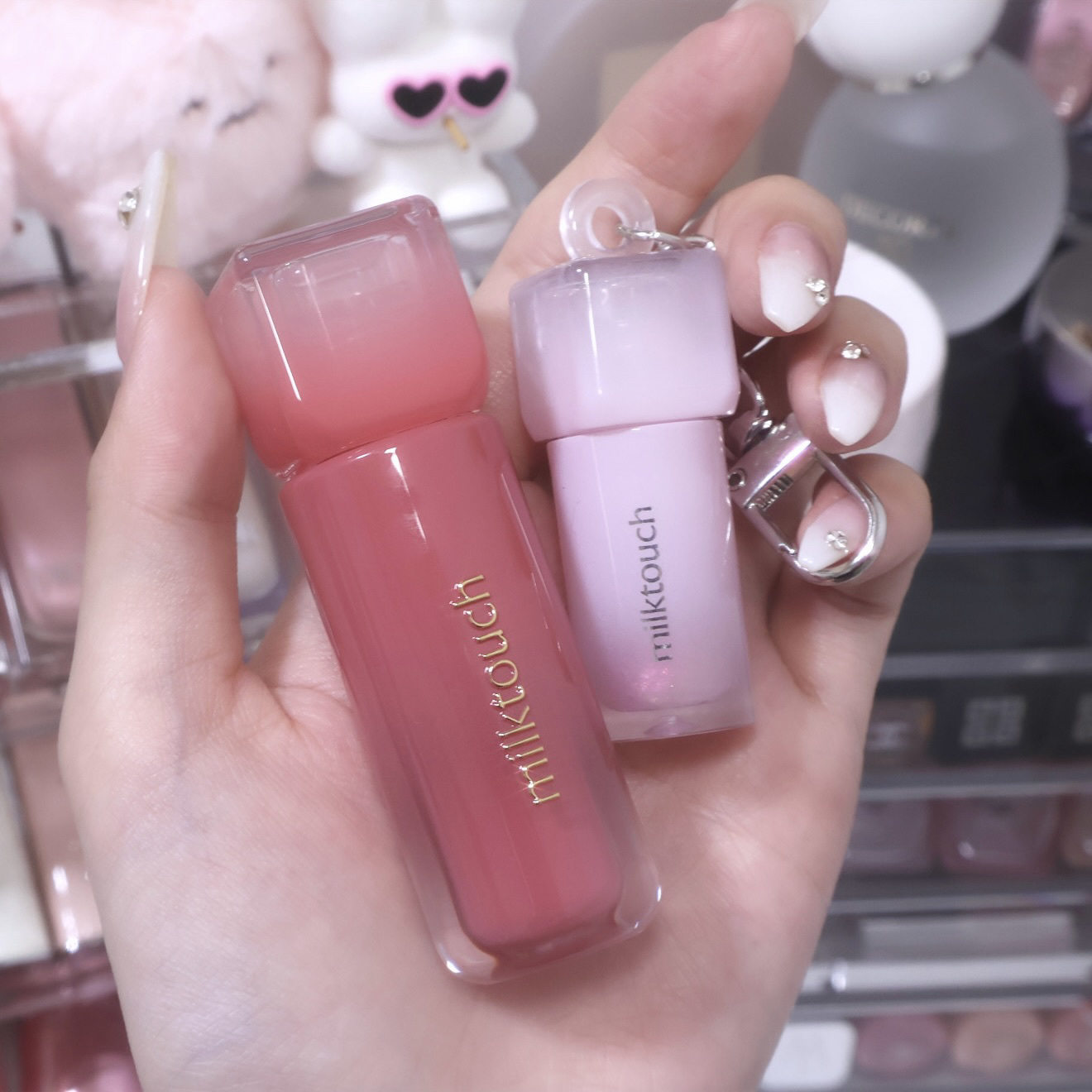 デューステインシアーリップグロス/Milk Touch/リップグロスを使ったクチコミ（1枚目）