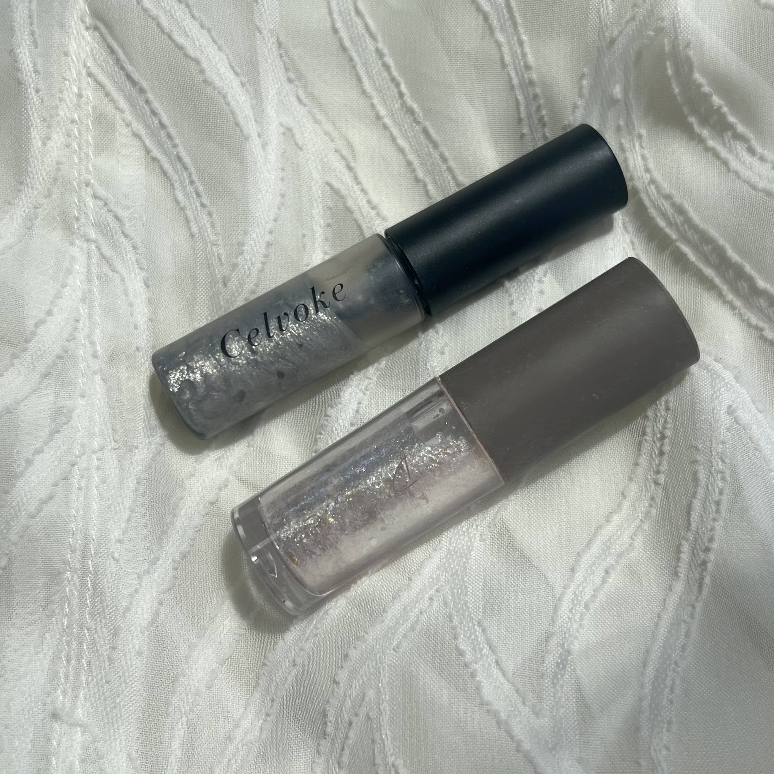 インフィニトリ― グリマーリキッド EX01 シルバーフォール/Celvoke/リキッドアイシャドウを使ったクチコミ（1枚目）