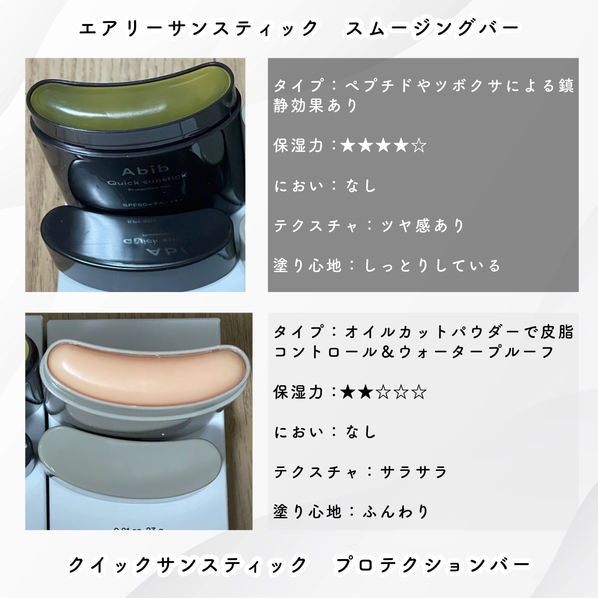 クイック サンスティック プロテクションバー/Abib /日焼け止めスティックを使ったクチコミ（2枚目）