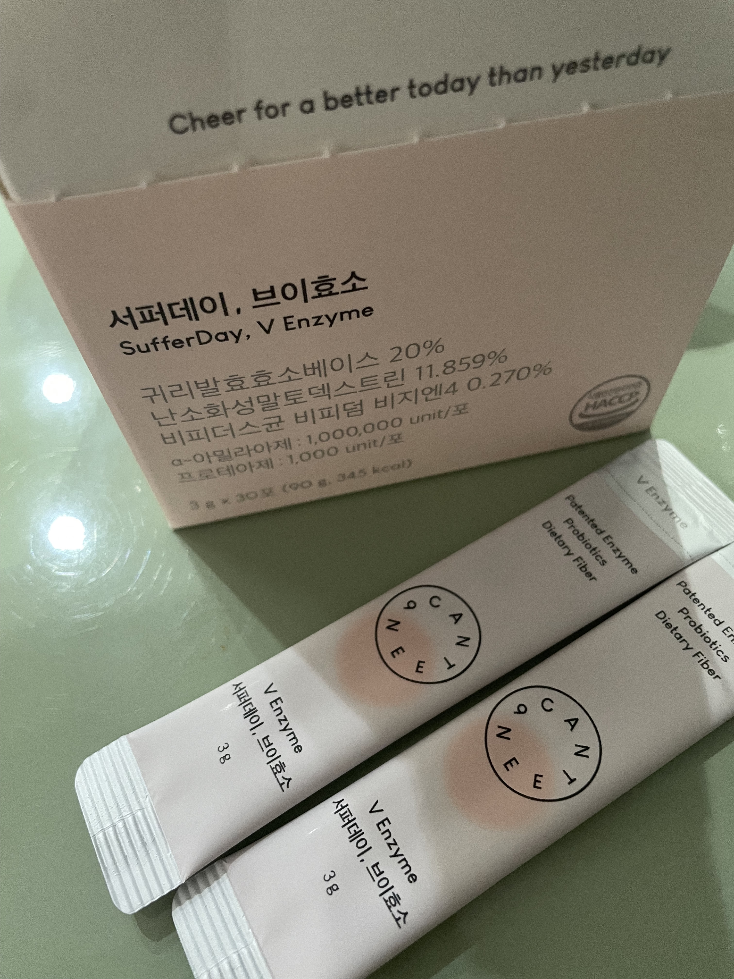 サファーデイ V酵素/canteen9/ボディサプリメントを使ったクチコミ（1枚目）