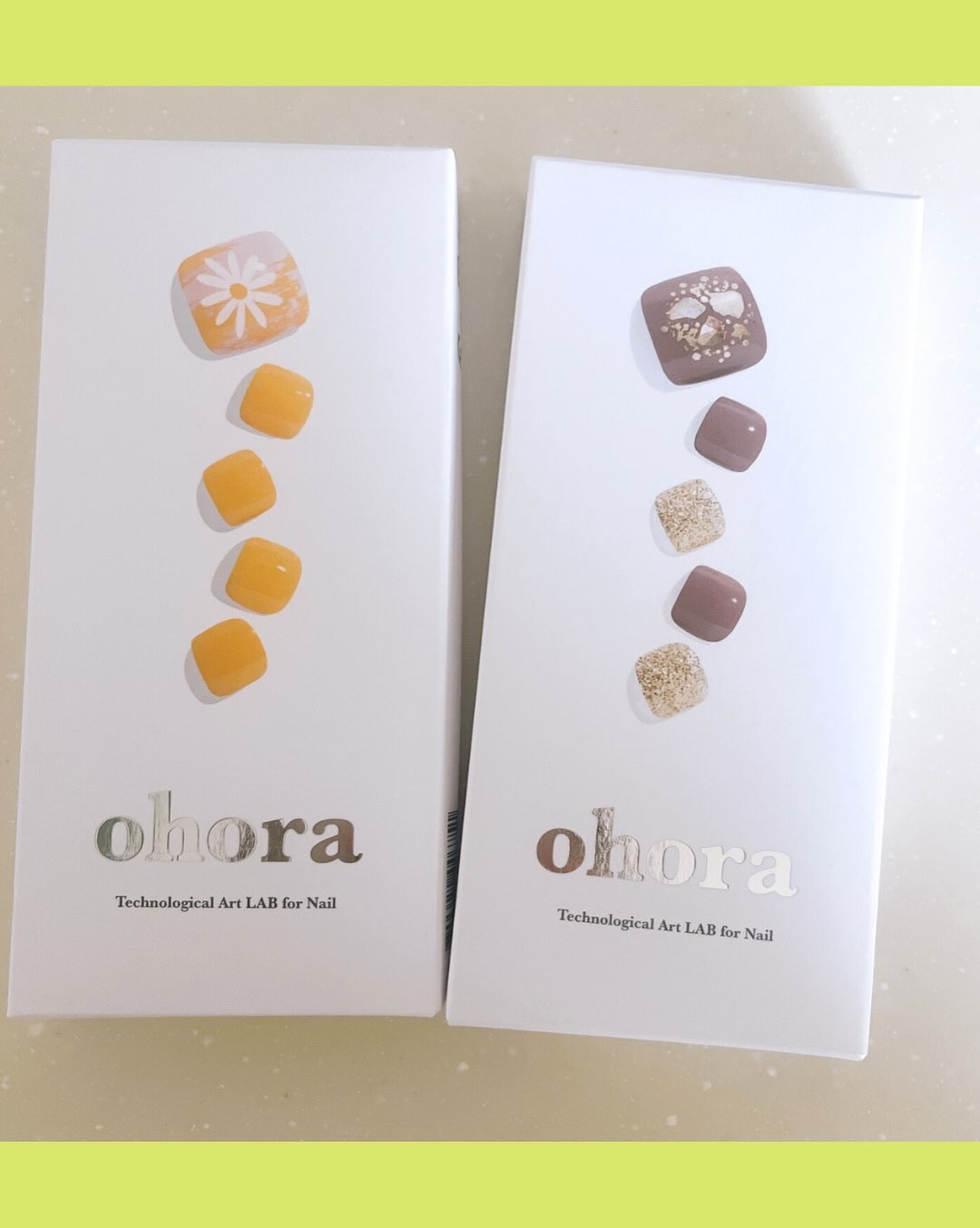 セミキュアジェルネイル(ペディキュア)/ohora/ネイルシールを使ったクチコミ（2枚目）