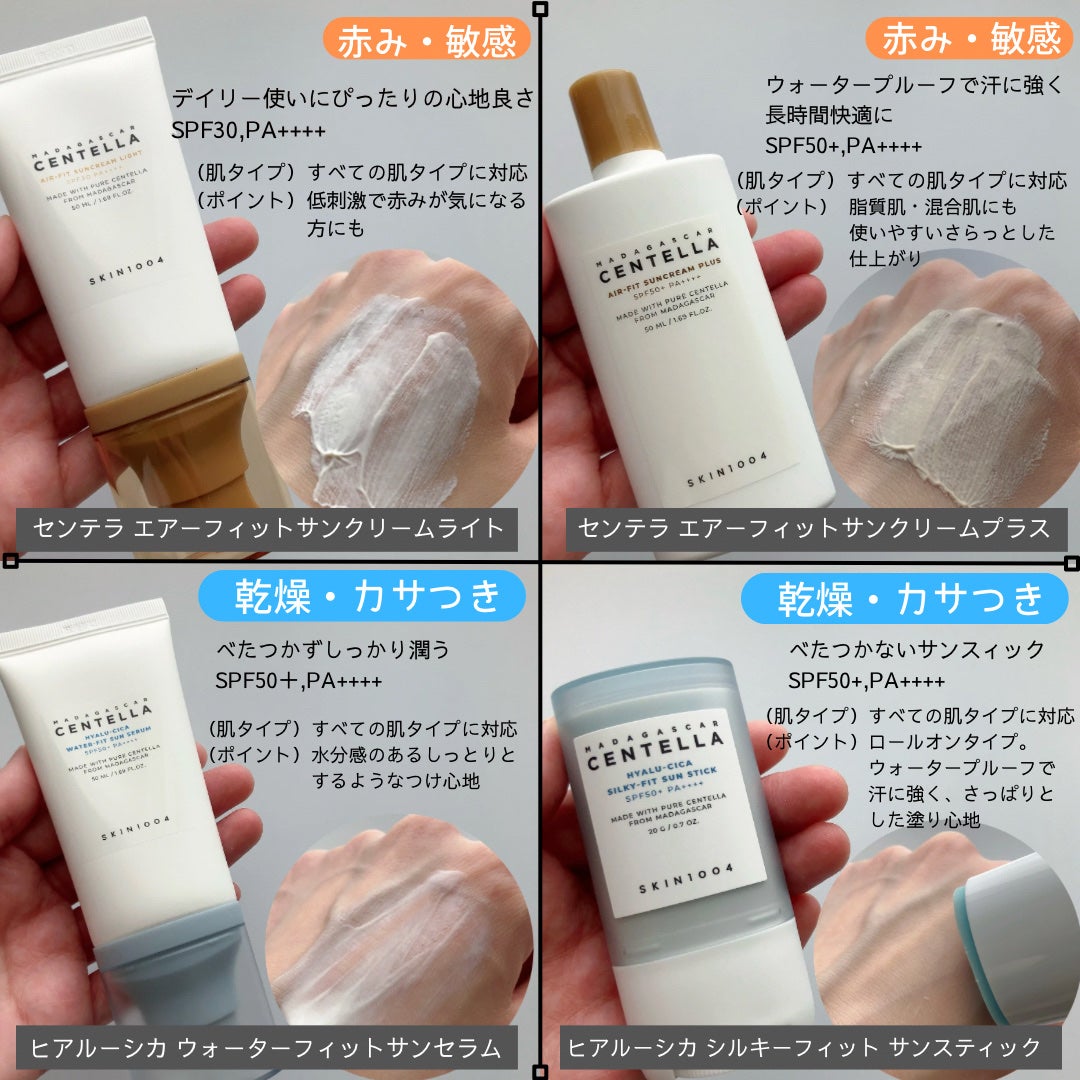センテラ エアフィット サンクリーム プラス /SKIN1004/日焼け止めクリームを使ったクチコミ(2枚目)