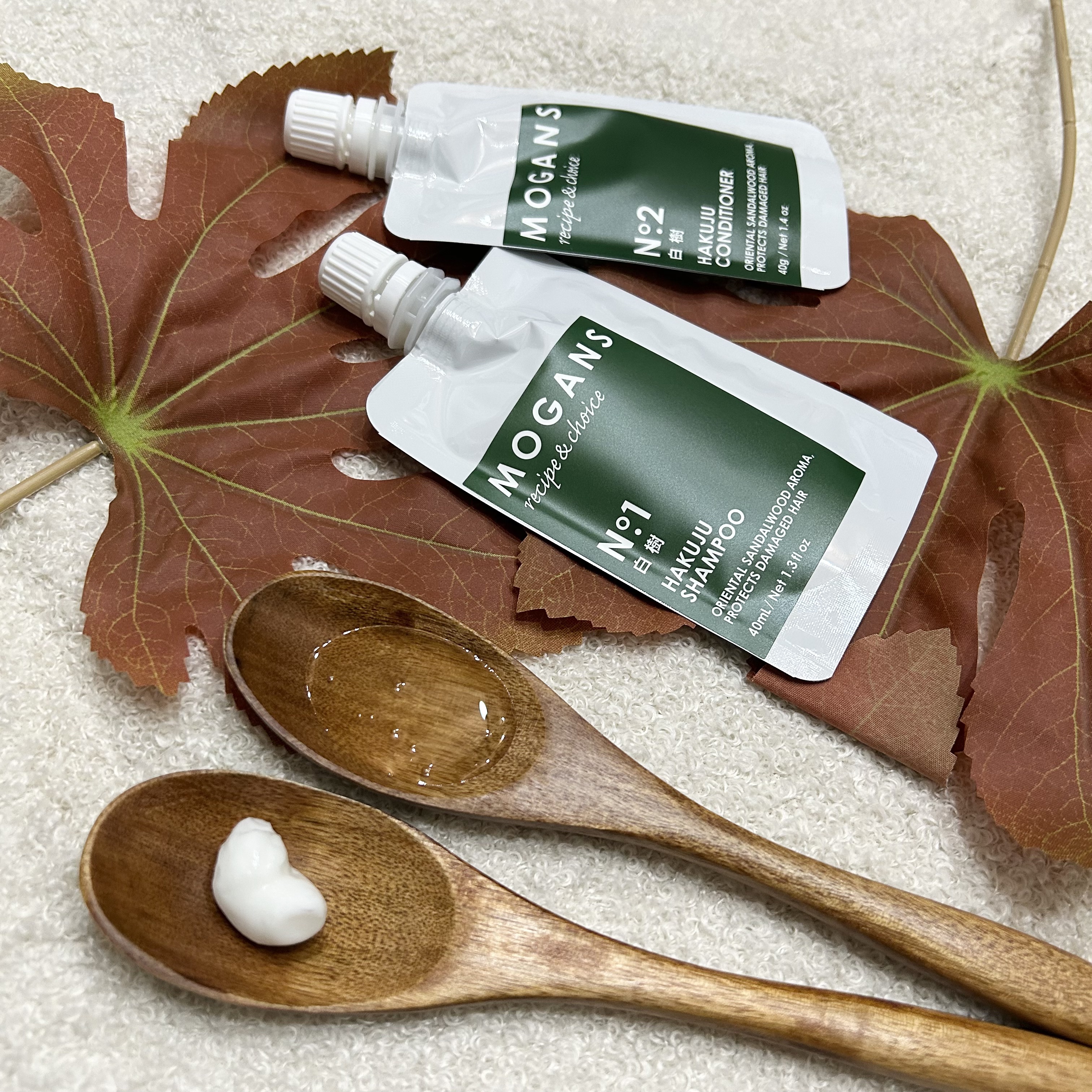 ノンシリコン アミノ酸 シャンプー/コンディショナー白樹（はくじゅ） コンディショナー 300ml/MOGANS/市販シャンプーを使ったクチコミ（2枚目）