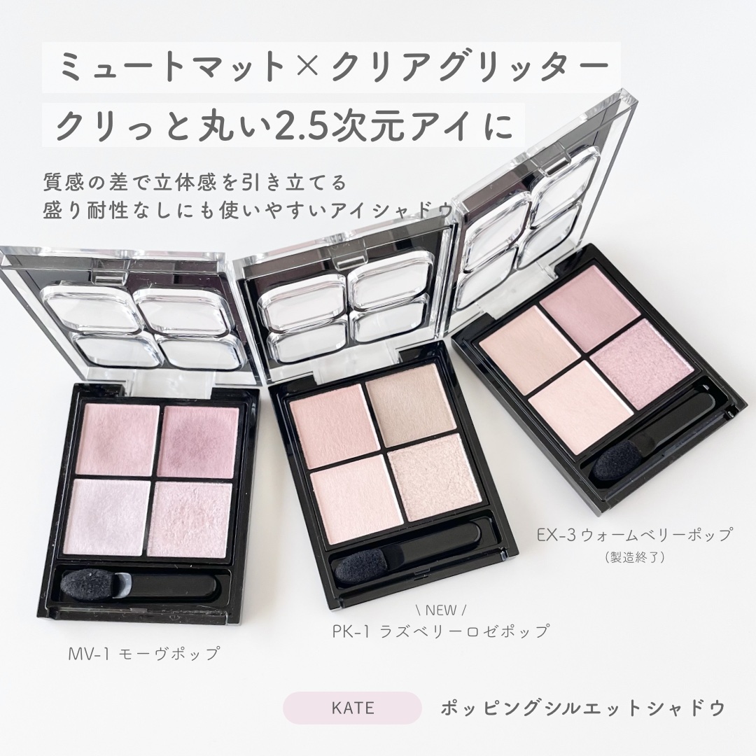ケイト ポッピングシルエットシャドウ/KATE/アイシャドウパレットを使ったクチコミ（2枚目）