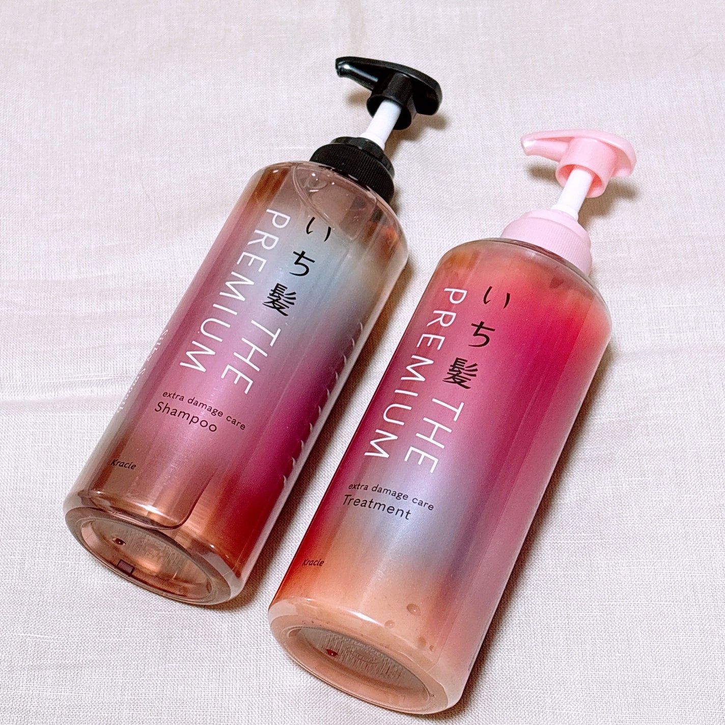 THE PREMIUM エクストラダメージケアシャンプー/トリートメント(シルキースムース)/いち髪/市販シャンプーを使ったクチコミ(1枚目)