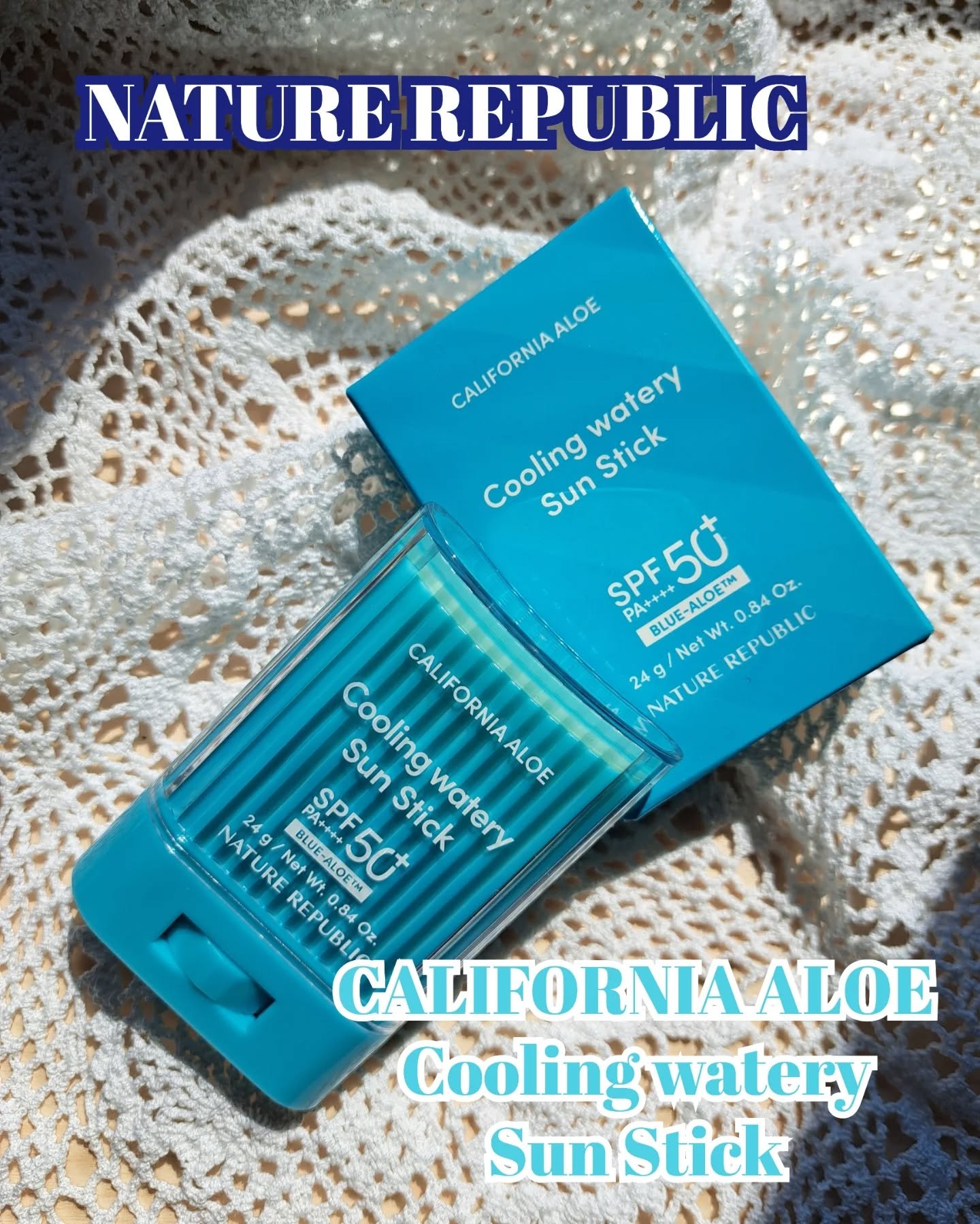 クーリングアロエUVスティック/ネイチャーリパブリック/日焼け止めスティックを使ったクチコミ（1枚目）