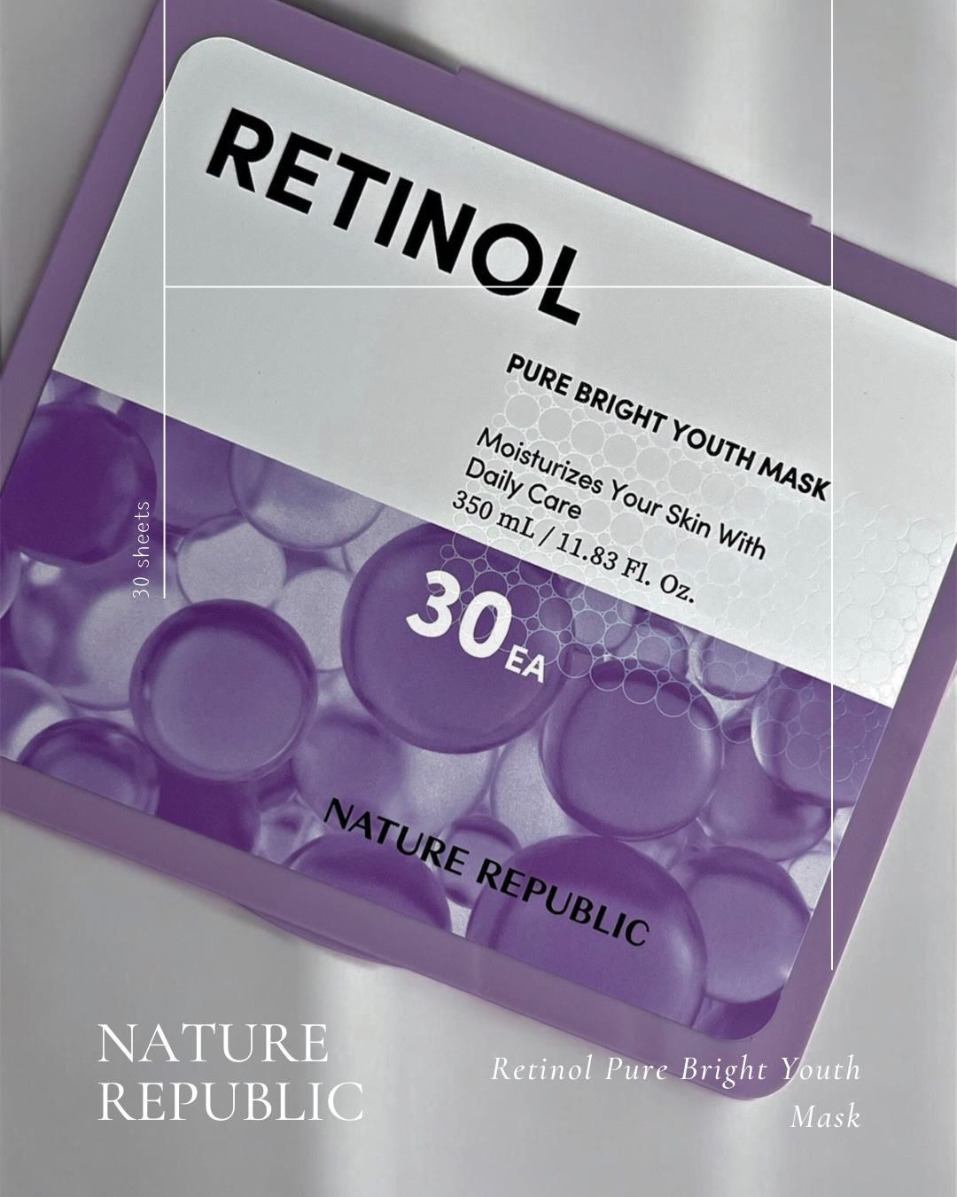 レチノールピュアブライトユースマスク30枚入/ネイチャーリパブリック/シートマスク・パックを使ったクチコミ（1枚目）