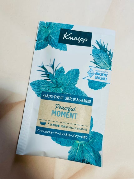 クナイプ バスソルト ピースフルモーメント ウォーターミント&ローズマリーの香り/クナイプ/無機塩系入浴剤を使ったクチコミ(1枚目)