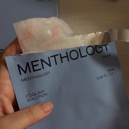 MENTHOLOGY クーリングマスクパック/menthology/シートマスク・パックを使ったクチコミ(3枚目)