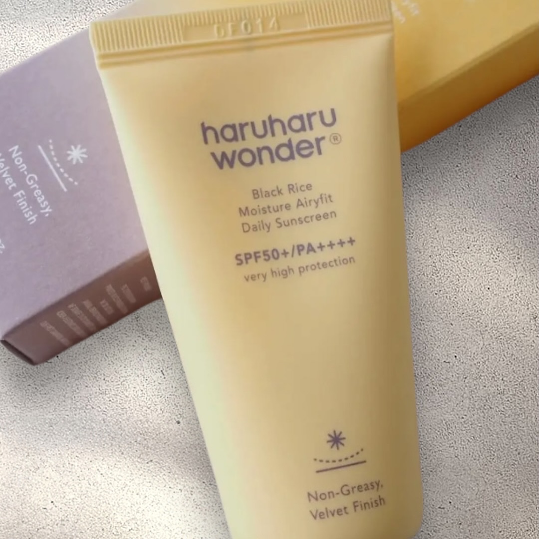 ブラックライスモイスチャーエアリーフィットデイリーサンスクリーン/haruharu wonder/日焼け止めクリームを使ったクチコミ（2枚目）