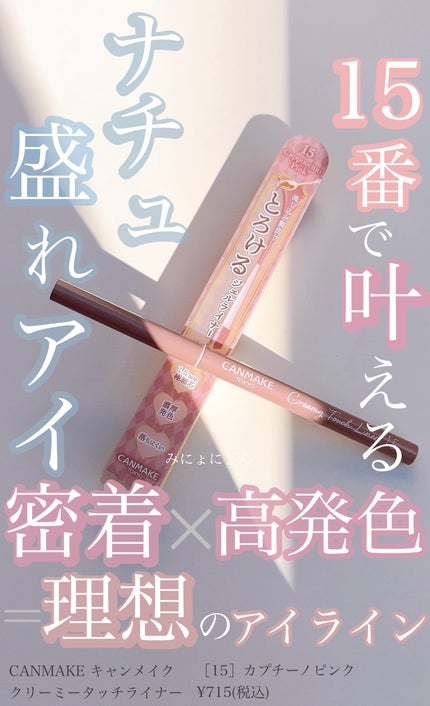 クリーミータッチライナー/キャンメイク/ジェルアイライナーを使ったクチコミ(1枚目)