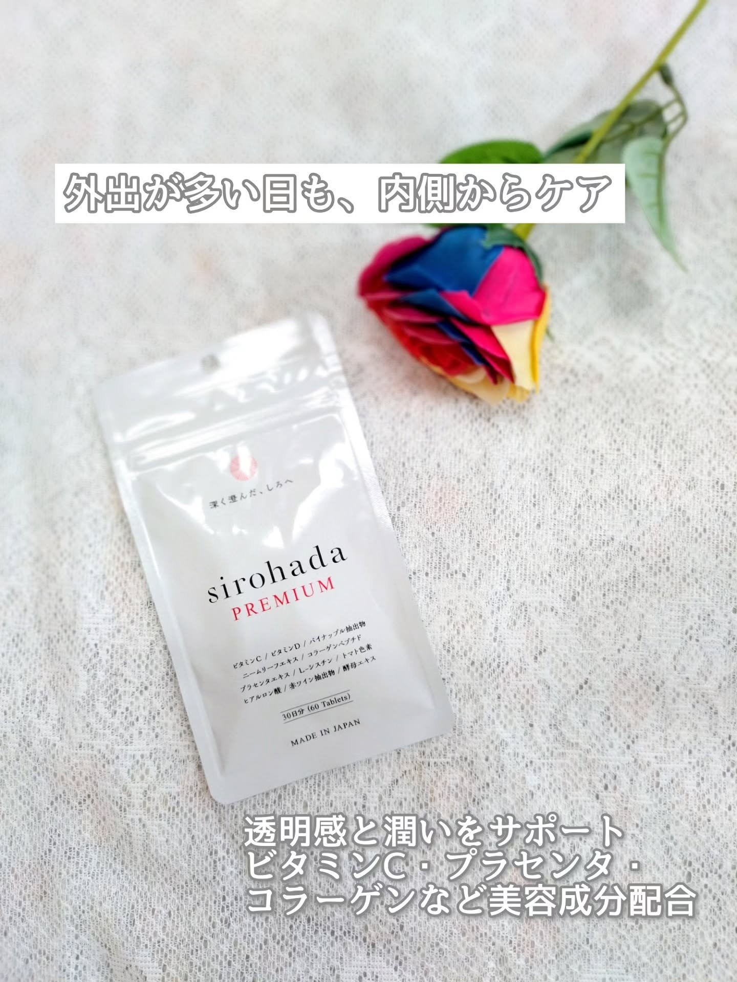 sirohada Premium/sirohada/美容サプリメントを使ったクチコミ（3枚目）