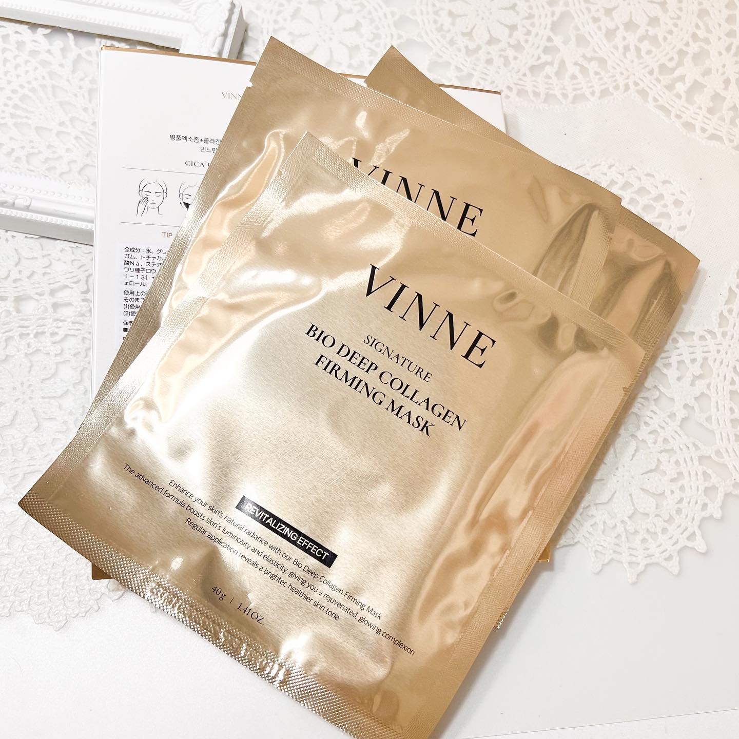 シグニチャーバイオディープコラーゲンファーミングマスク/VINNE /シートマスク・パックを使ったクチコミ（3枚目）