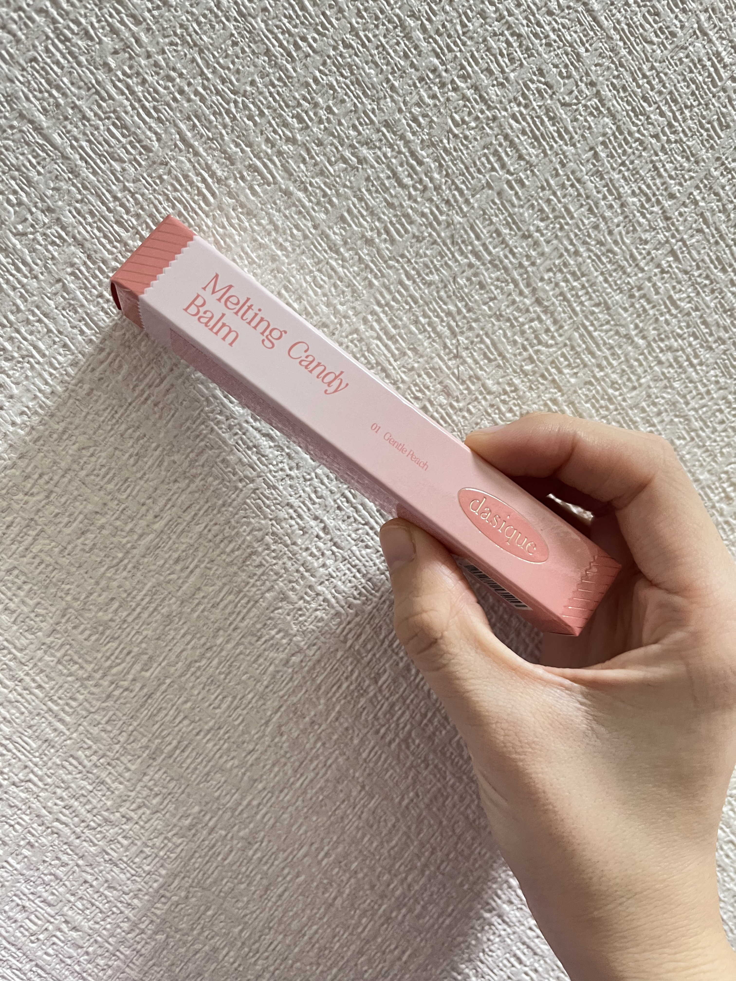 メルティングキャンディーバーム 01 ジェントルピーチ/dasique/口紅を使ったクチコミ（1枚目）