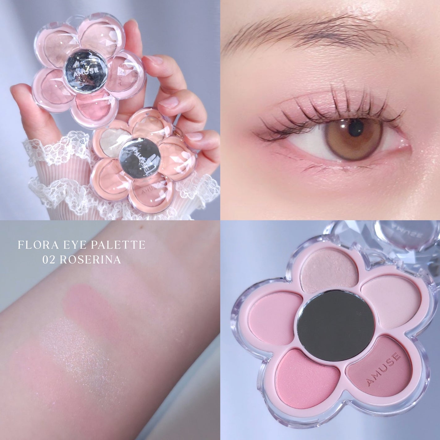 フローラアイパレット/AMUSE/アイシャドウを使ったクチコミ(2枚目)