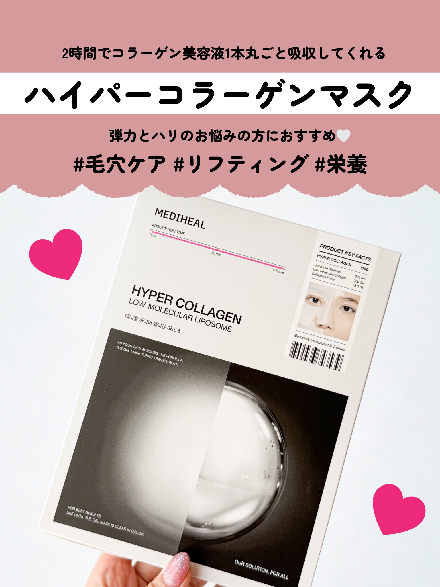 ハイパーコラーゲンマスク/MEDIHEAL/シートマスク・パックを使ったクチコミ（2枚目）