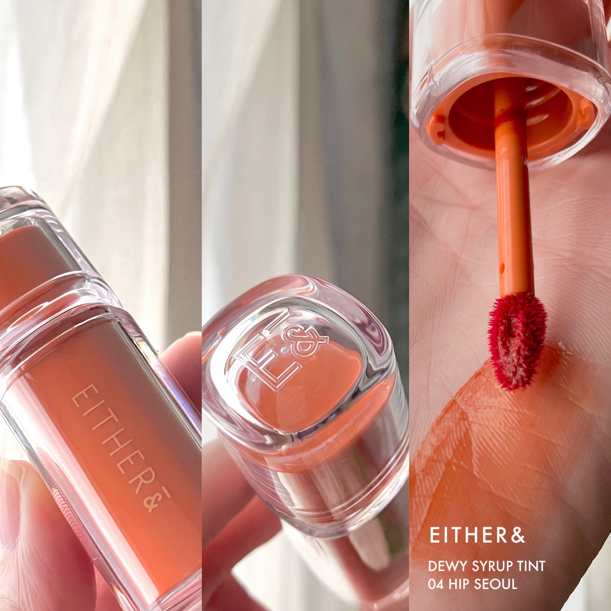 Dewy Syrup Tint/EITHER＆/口紅を使ったクチコミ（2枚目）