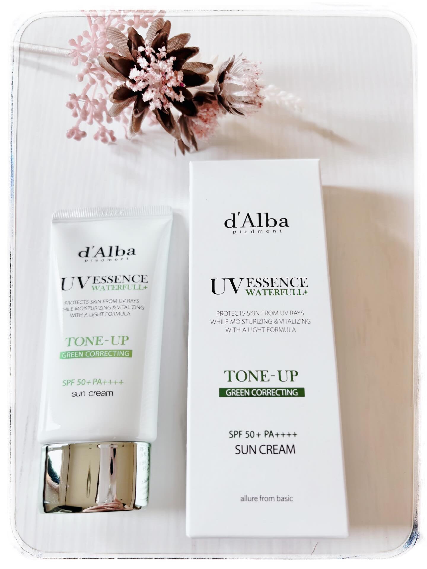 クリーンティーツリーリポソームトーンアップサンクリーム（グリーン）/ダルバ/日焼け止めクリームを使ったクチコミ（1枚目）