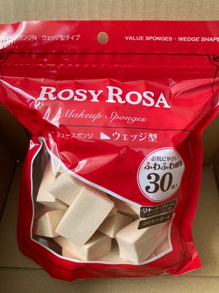 バリュースポンジN ウェッジ型タイプ 30P/ロージーローザ/パフ・スポンジを使ったクチコミ(1枚目)