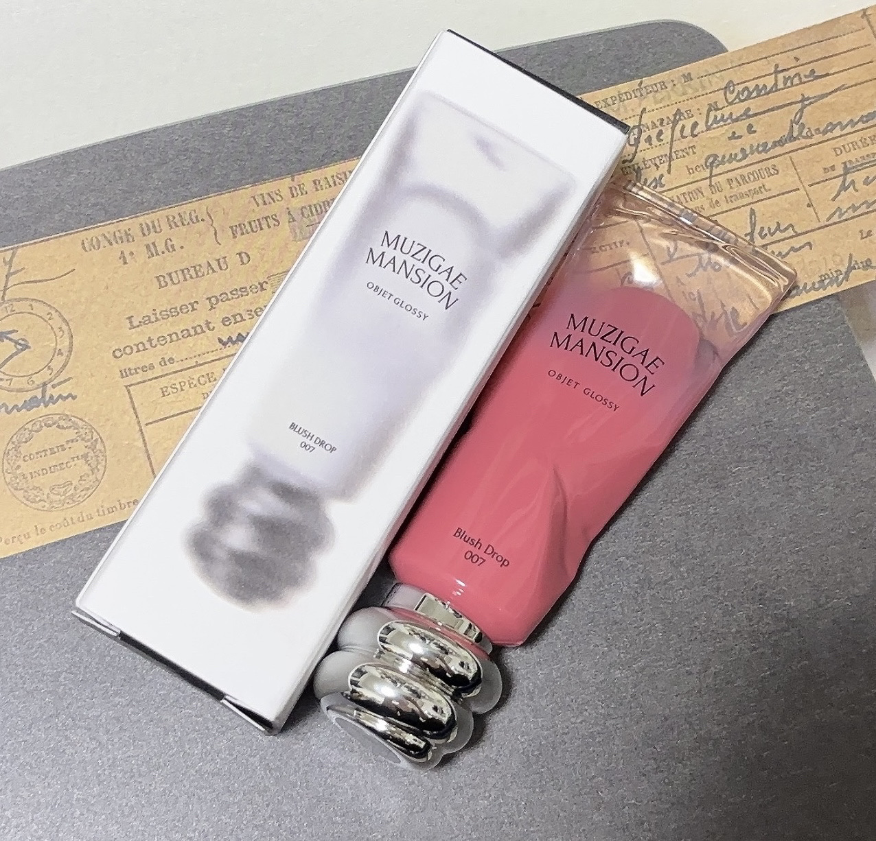 オブジェ グロッシー/MUZIGAE MANSION/リップグロスを使ったクチコミ（2枚目）