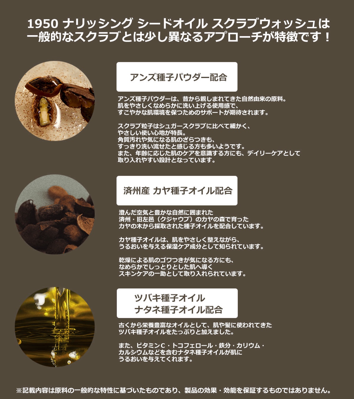 ナリッシング シードオイル スクラブウォッシュ/1950/スクラブ・ゴマージュを使ったクチコミ（2枚目）