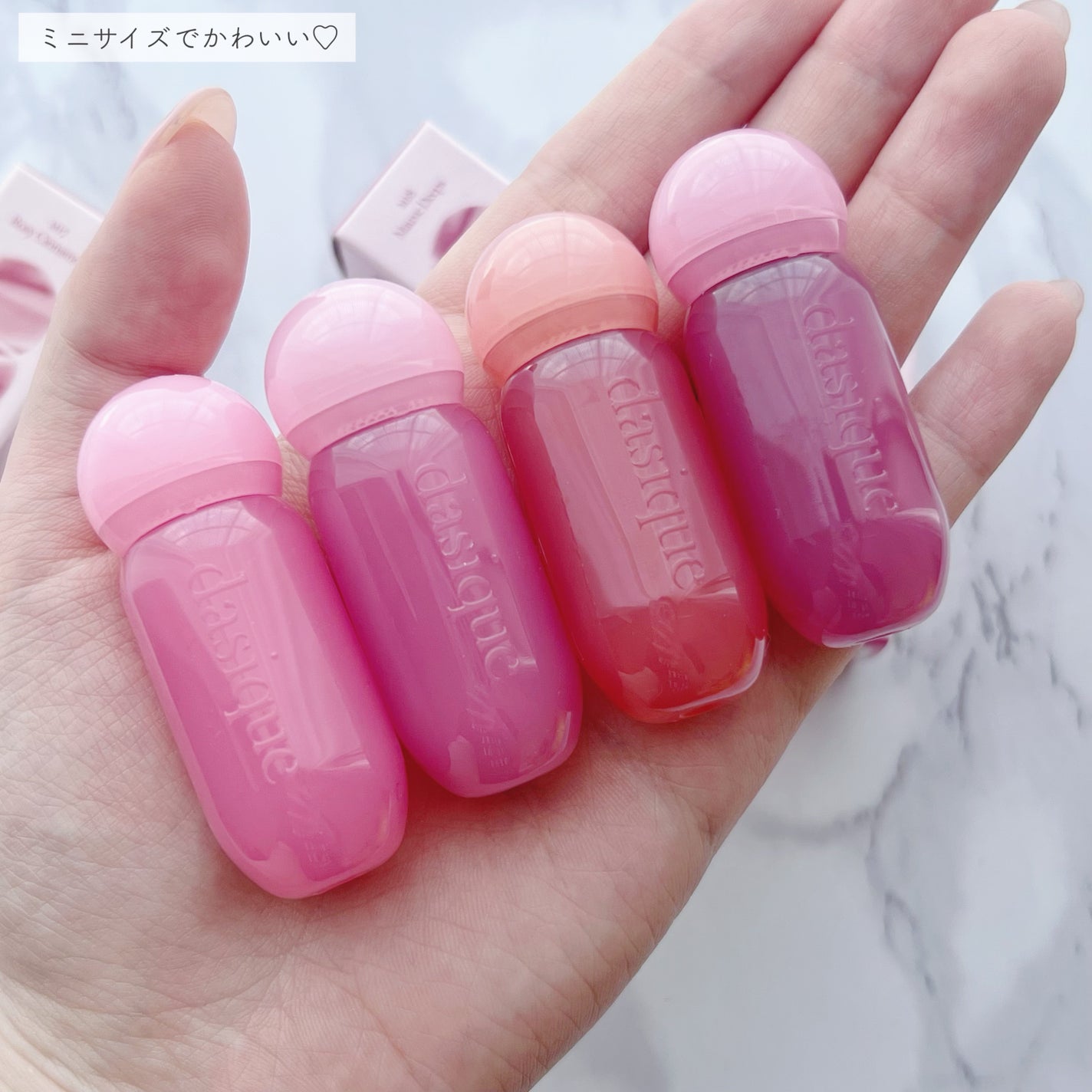 ジューシーデューイグロウティント/dasique/リップティントを使ったクチコミ(3枚目)