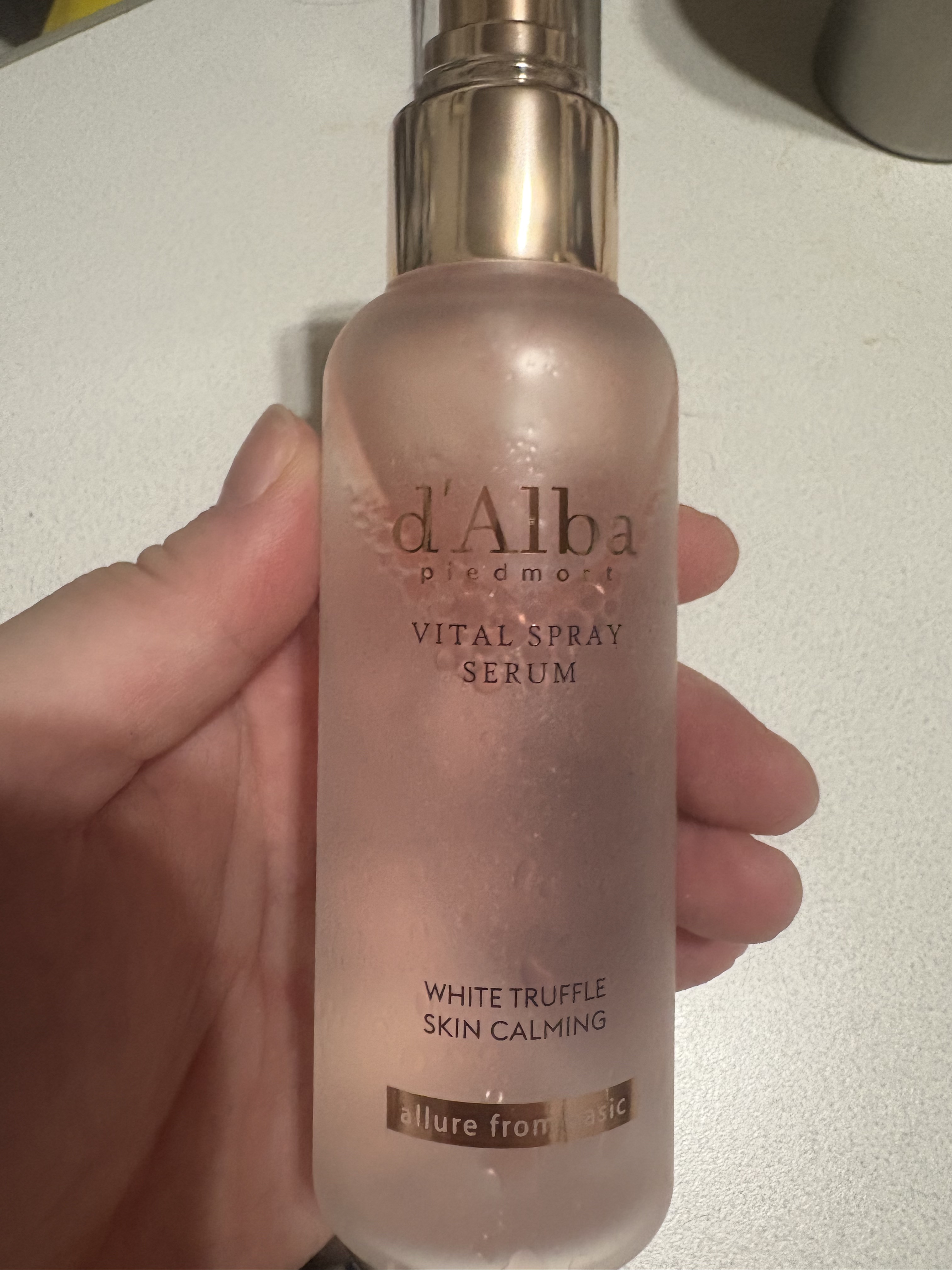 ダルバ ホワイトトリュフバイタルスプレーセラム/ダルバ/ミスト状化粧水を使ったクチコミ（2枚目）
