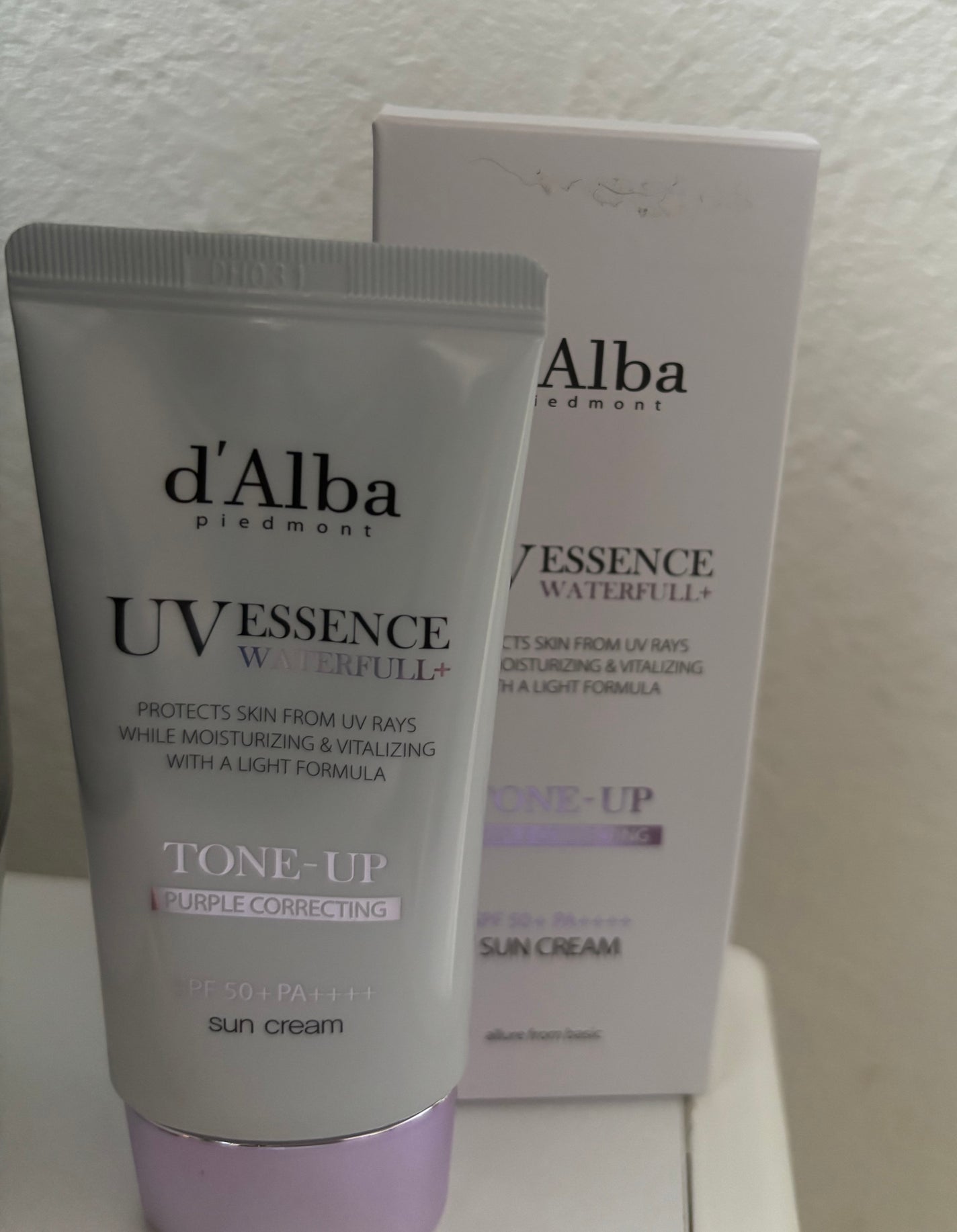 ダルバ ウォータフル トーンアップ サンクリーム(パープル)/ダルバ/日焼け止めクリームを使ったクチコミ(2枚目)