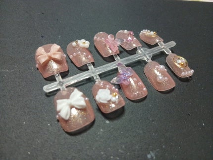 クリアネイルチップ/セリア/ネイルチップ・パーツを使ったクチコミ(1枚目)