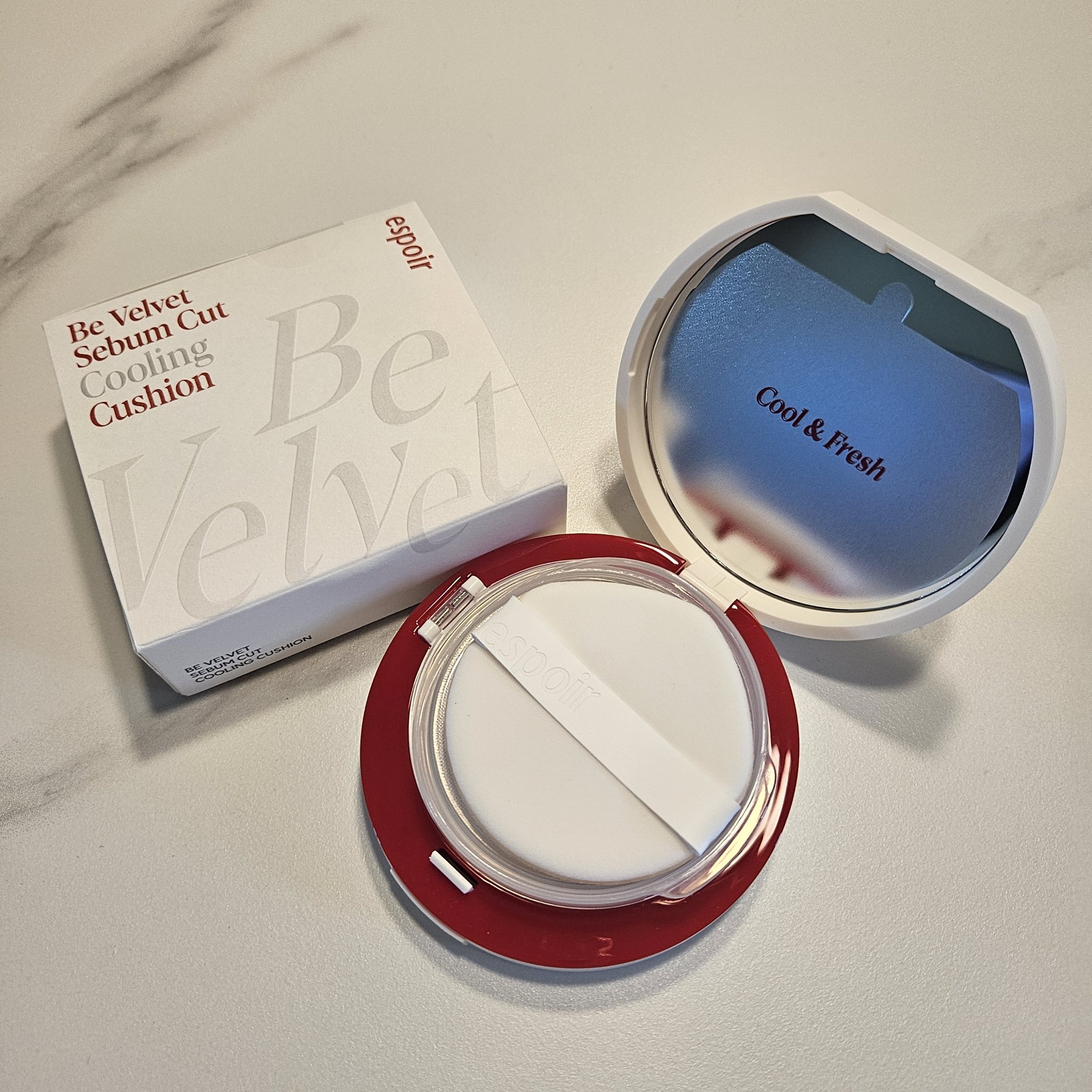 ビーベルベット セバムカットクッション/espoir/プレストパウダーを使ったクチコミ（1枚目）